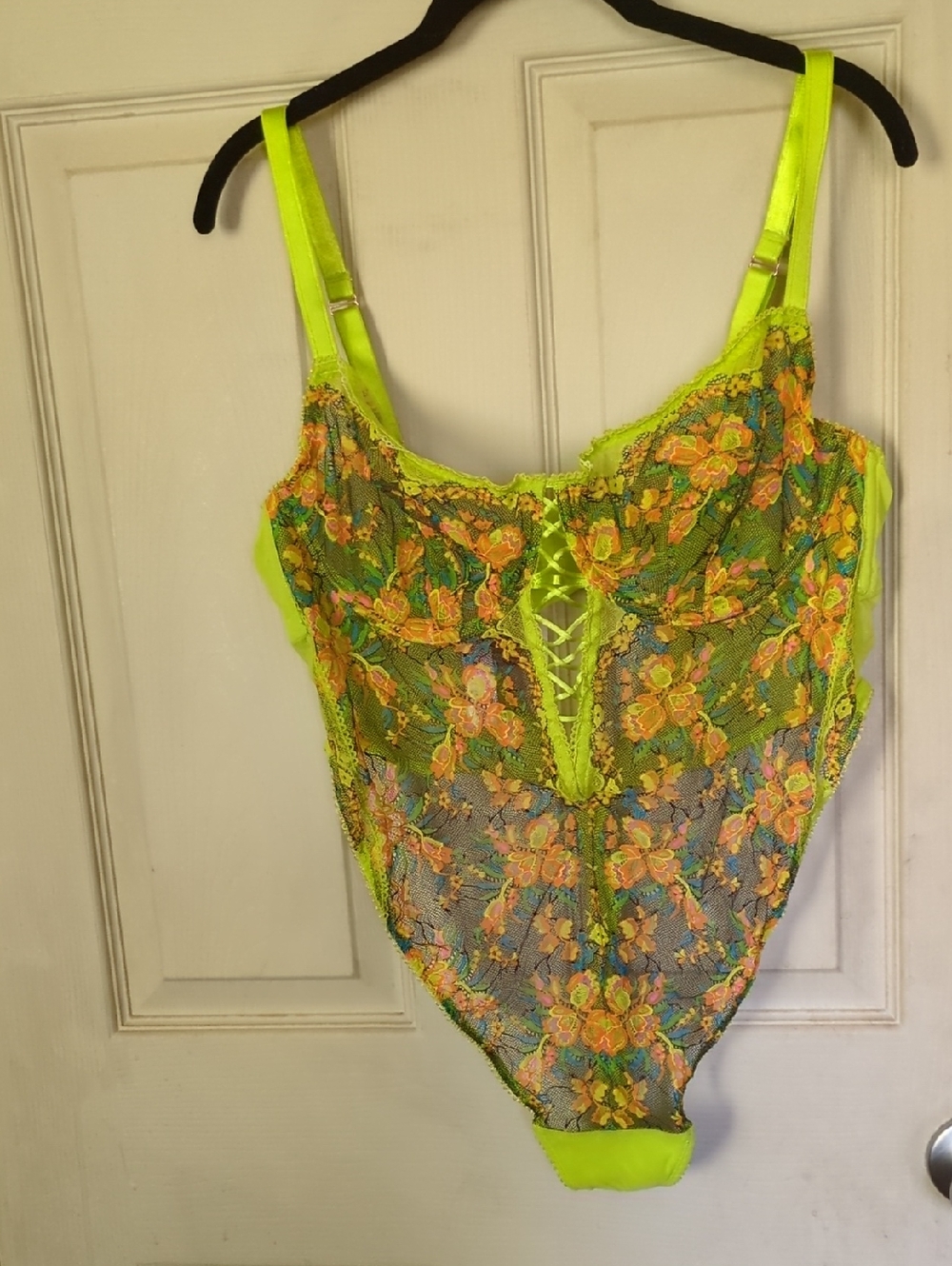 NWT Savage X Fenty Green Mesh Lime Teddy 1X